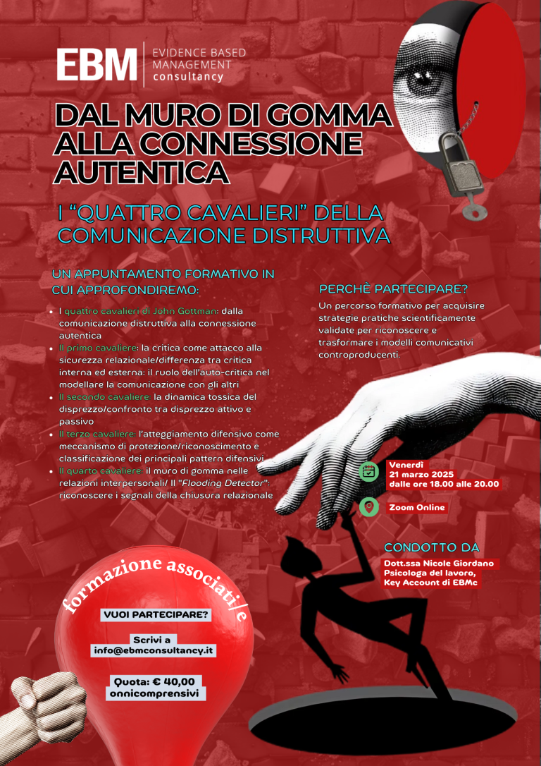 Dal Muro di Gomma alla Connessione Autentica: I “quattro cavalieri” della comunicazione distruttiva