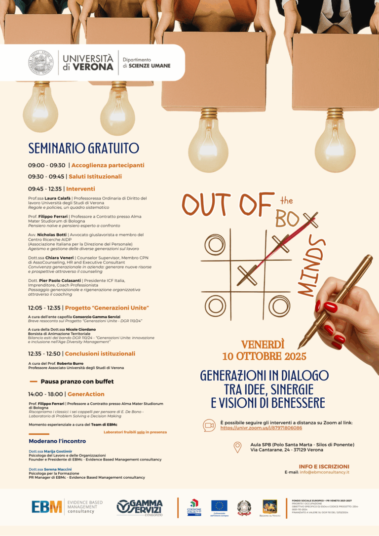 Out of the Box Minds – Generazioni in dialogo tra Idee, Sinergie e Visioni di Benessere